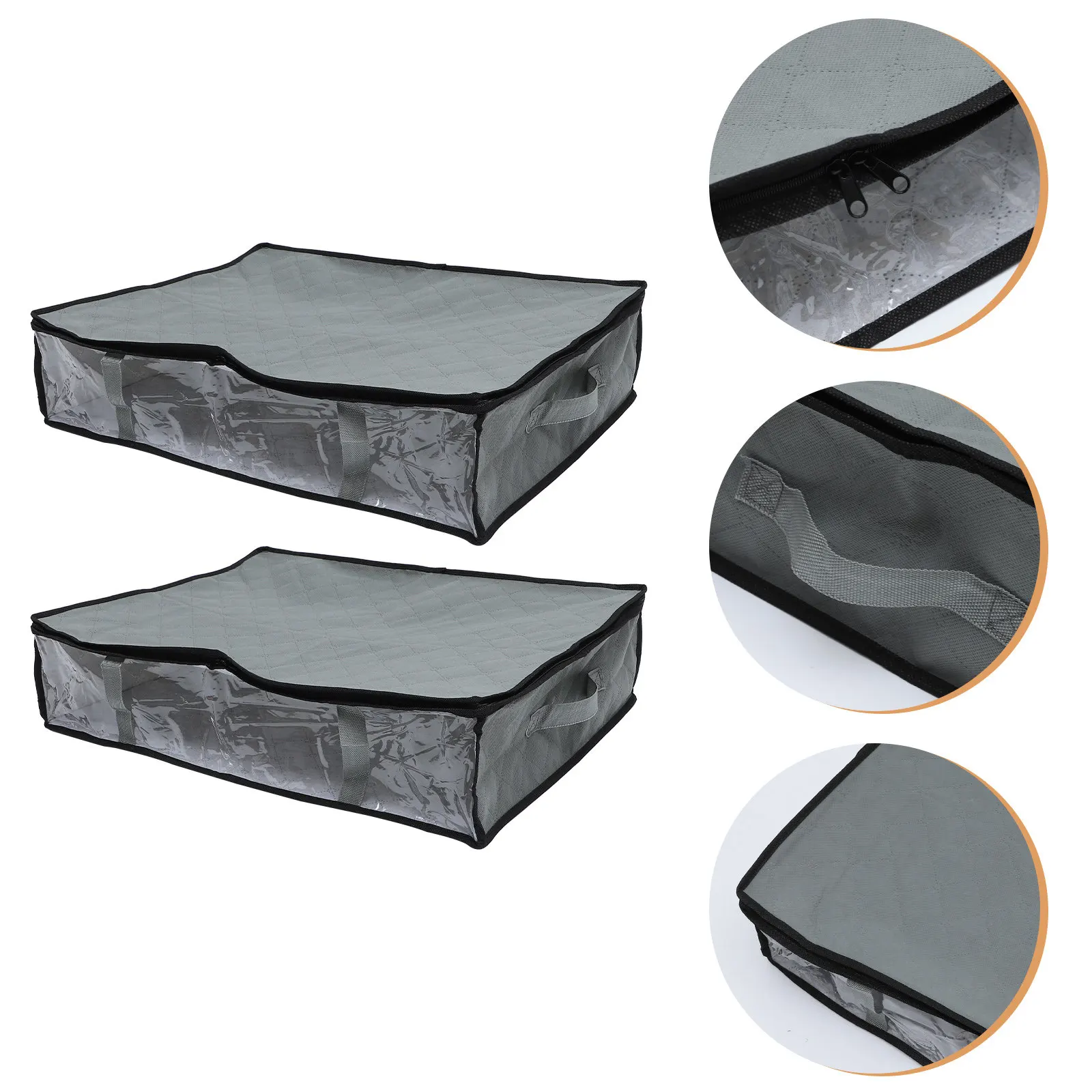 2Pcs Thickened Non-Woven Cloth Storage Bags for Quilts Comforters Clothes Home Organization Large Capacity Dustproof Waterproof
2Pcs Thickened Non-Woven Cloth Storage Bags for Quilts Comforters Clothes Home Organization Large Capacity Dustproof Waterproof