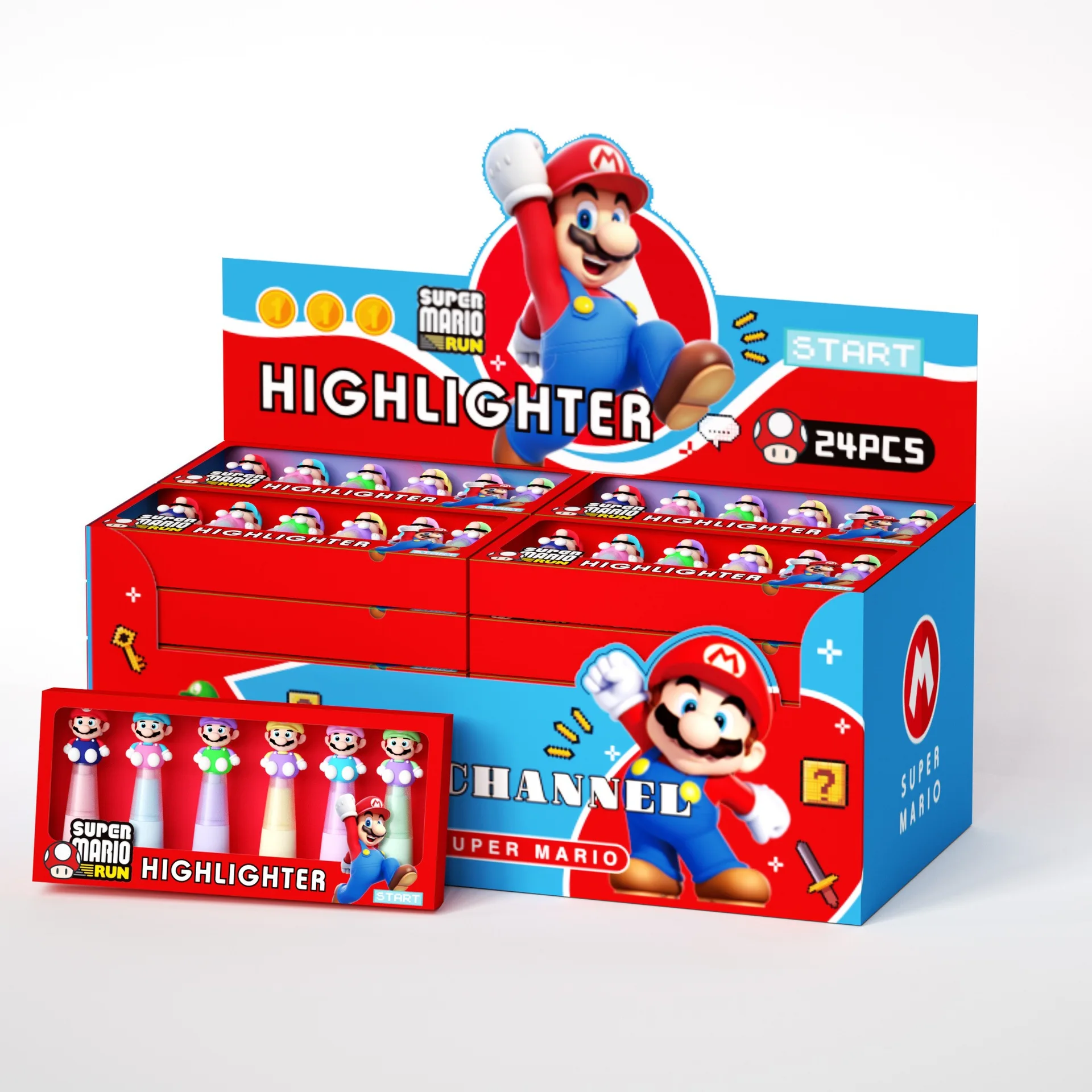 6/24pcs Super Mario pen school stationery horse highlighter pens 6 pieces 1 box of kawaii color marker pen study supplies gifts
6/24pcs Super Mario pen school stationery horse highlighter pens 6 pieces 1 box of kawaii color marker pen study supplies gifts