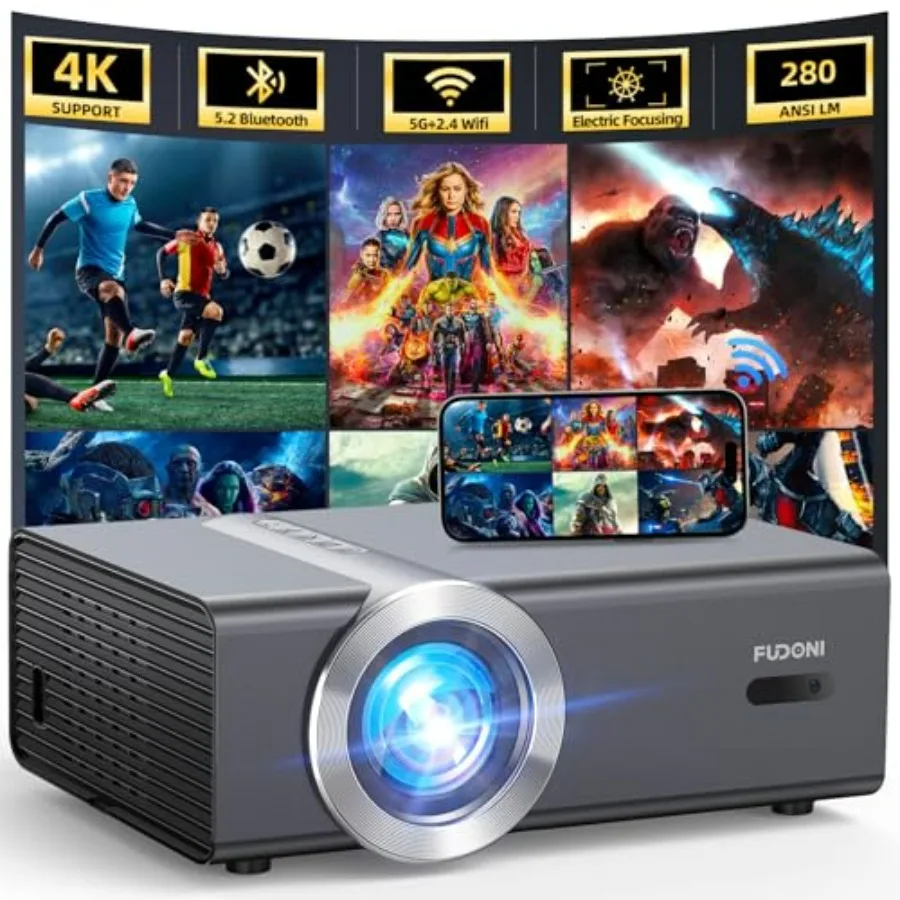 Уличный кинопроектор с Wi-Fi и Bluetooth, поддержка Native 1080P и 4K, для домашнего кинотеатра, до 300 дюймов, совместим с iOS/Android
Уличный кинопроектор с Wi-Fi и Bluetooth, поддержка Native 1080P и 4K, для домашнего кинотеатра, до 300 дюймов, совместим с iOS/Android
