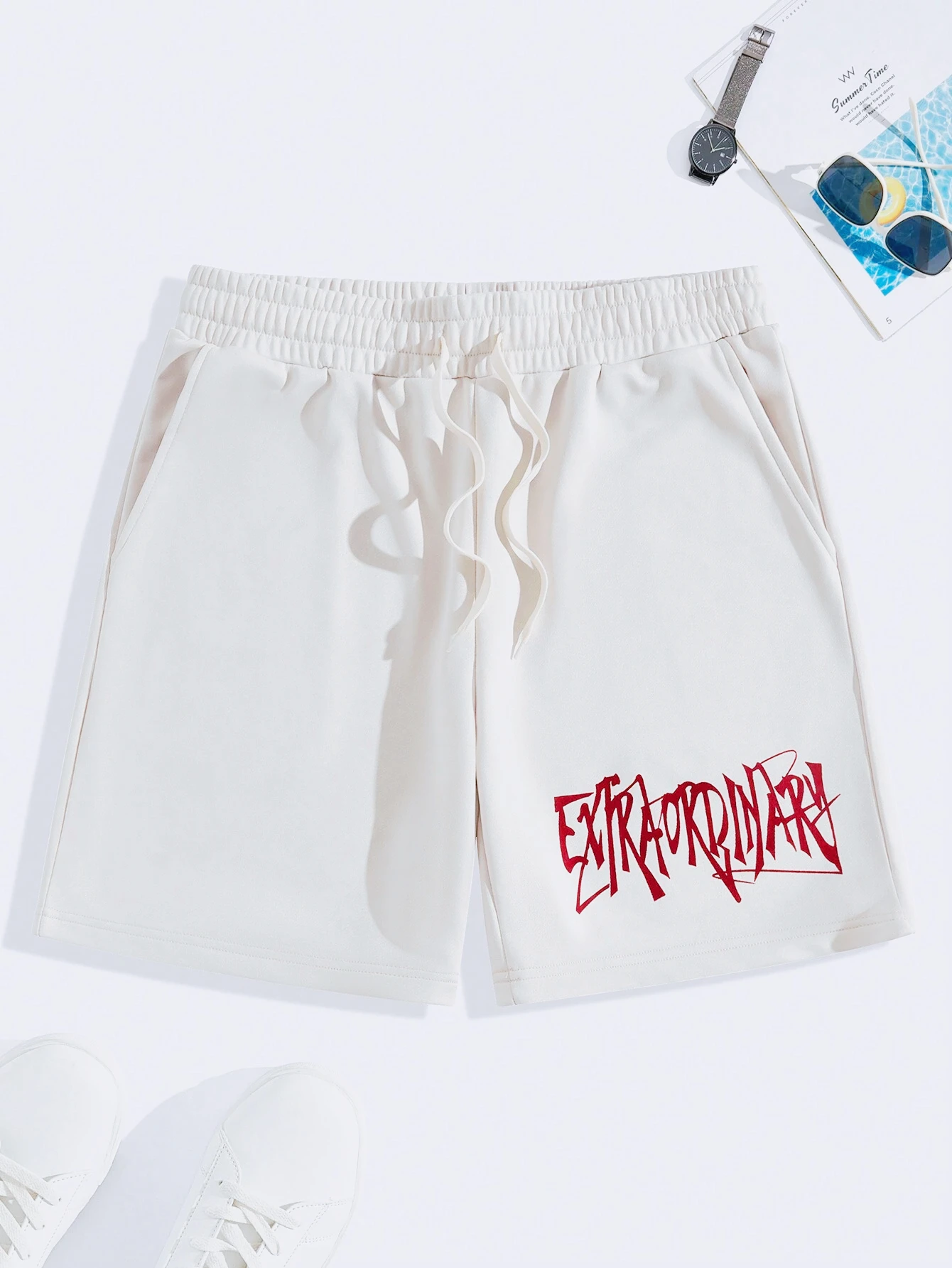 Mens Drawstring Waist Shorts Retro Alphabet Printed Basketball Shorts Stylish and Comfortable Five-Point Pants Trendy Sweatpants 
Mens Drawstring Waist Shorts Retro Alphabet Printed Basketball Shorts Stylish and Comfortable Five-Point Pants Trendy Sweatpants