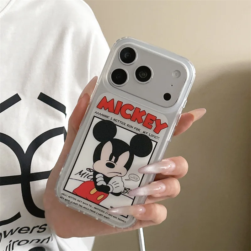 New Disney Mickey Cartoon Phone Case For iPhone 15 16 17 Promax Transparent Shockproof Clear Cover Cute Couple Camera Protection
New Disney Mickey Cartoon Phone Case For iPhone 15 16 17 Promax Transparent Shockproof Clear Cover Cute Couple Camera Protection