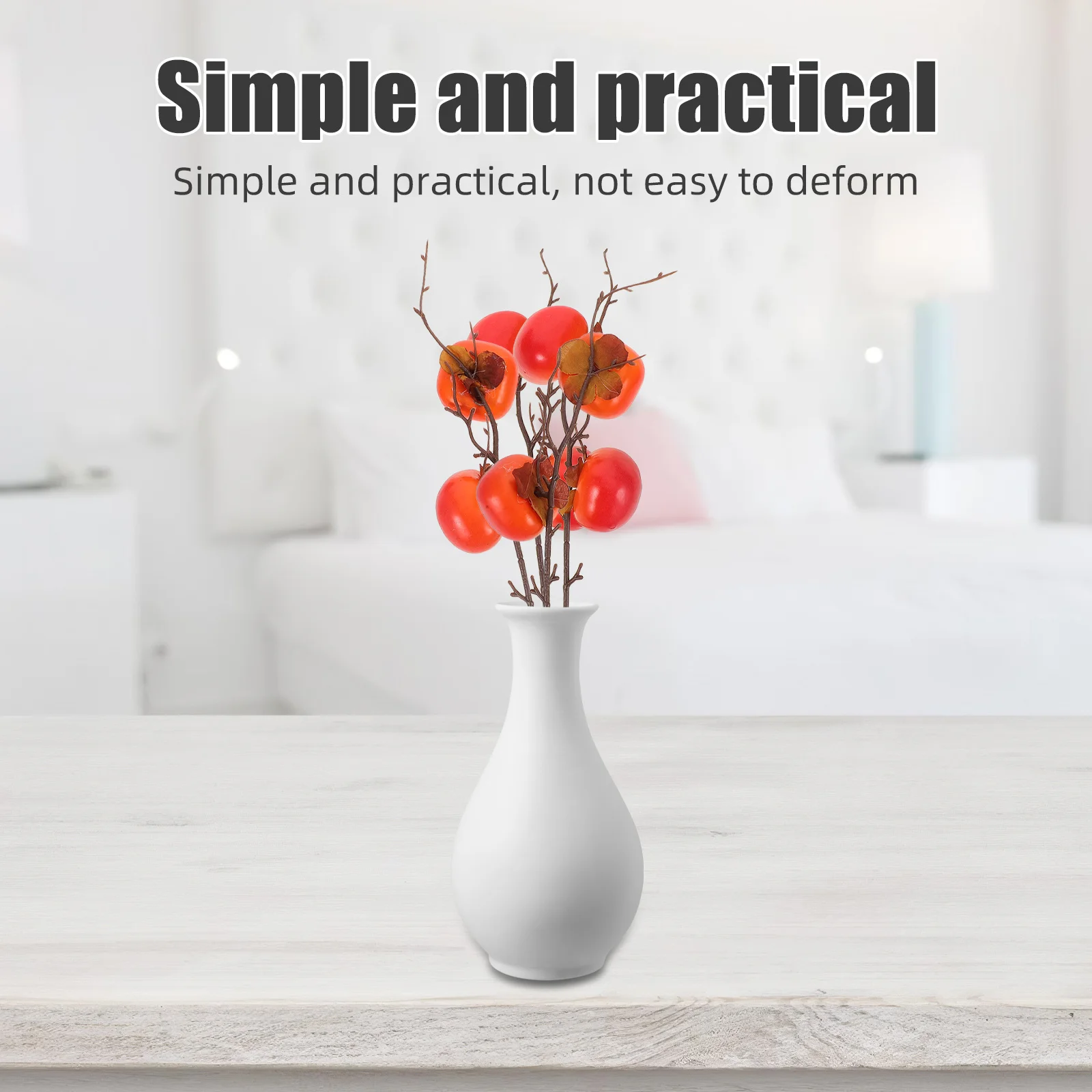 4Pcs Simulated Persimmon Branches Lifelike Artificial Fruit Stems for Holiday Decor Vase Filler Autumn Centerpiece Fake Fruit
4Pcs Simulated Persimmon Branches Lifelike Artificial Fruit Stems for Holiday Decor Vase Filler Autumn Centerpiece Fake Fruit