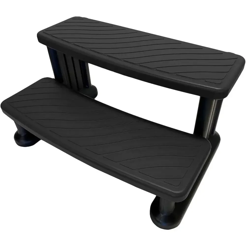 Outdoor Spa and Hot Tub Anti-Slip Steps with Support - Black
Outdoor Spa and Hot Tub Anti-Slip Steps with Support - Black