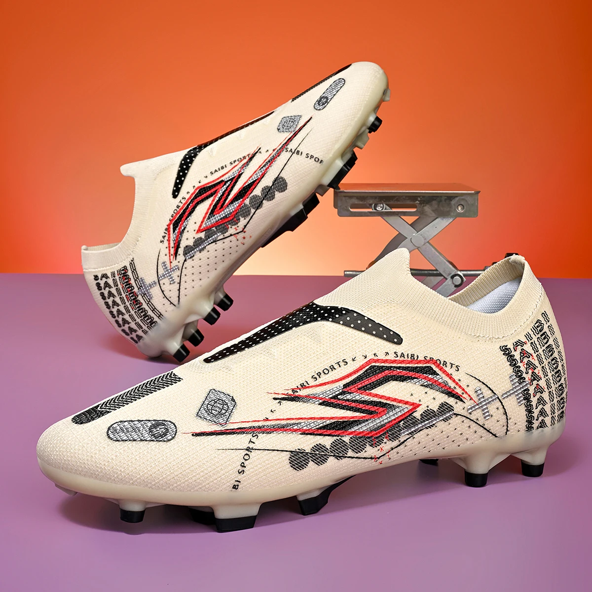 Anti-abrasion AG /FG Soccer Boots PU Elastic Fabric Upper TPU Stable Grip Sole Cost-effective Adult Teenager Grass Sneakers
Anti-abrasion AG /FG Soccer Boots PU Elastic Fabric Upper TPU Stable Grip Sole Cost-effective Adult Teenager Grass Sneakers