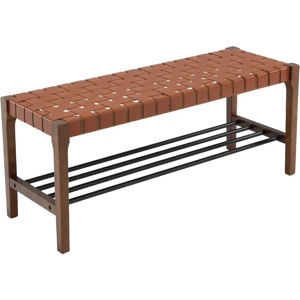 Storage Entryway Bench Woven Straps Shoe Rack Bench for Hallway Entrance Bedroom Corner, Brown
Storage Entryway Bench Woven Straps Shoe Rack Bench for Hallway Entrance Bedroom Corner, Brown