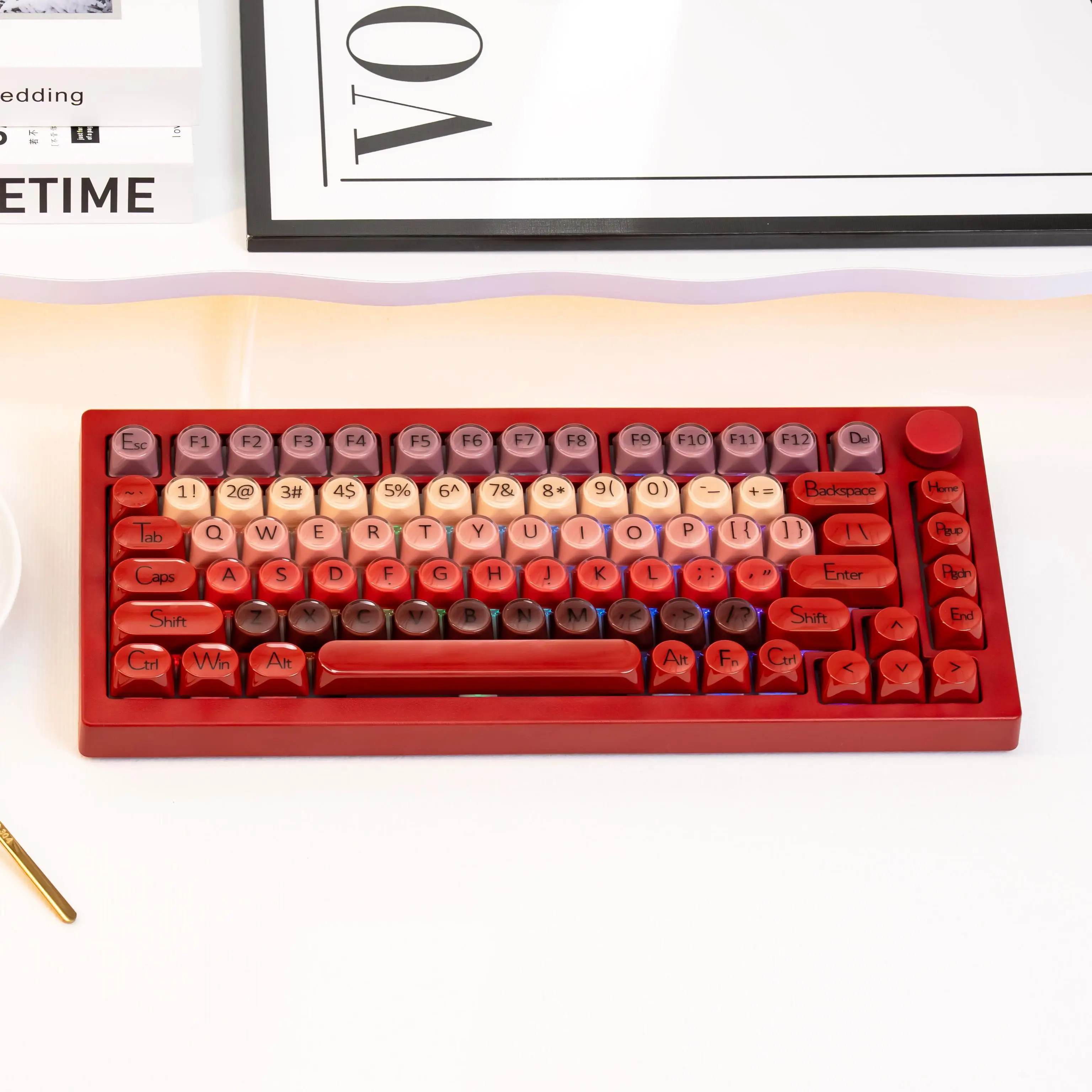 Veekos K75 Mechanical Keyboard 75% Layout ANSI US Hot-swappable RGB MOA Profile Keycaps USB Type-C Wired Gaming Keyboard Gasket
Veekos K75 Mechanical Keyboard 75% Layout ANSI US Hot-swappable RGB MOA Profile Keycaps USB Type-C Wired Gaming Keyboard Gasket