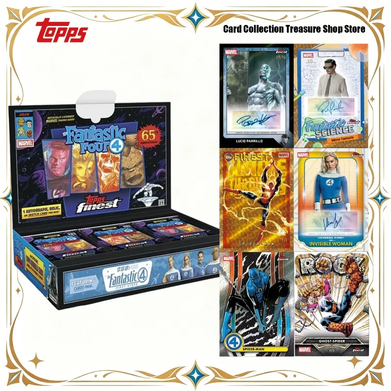 Topps Finest Marvel Fantastic Four 65th Anniversary Trading Cards Hobby Box Guaranteed Auto Sketch Relic Cards Collectible Gift
Topps Finest Marvel Fantastic Four 65th Anniversary Trading Cards Hobby Box Guaranteed Auto Sketch Relic Cards Collectible Gift