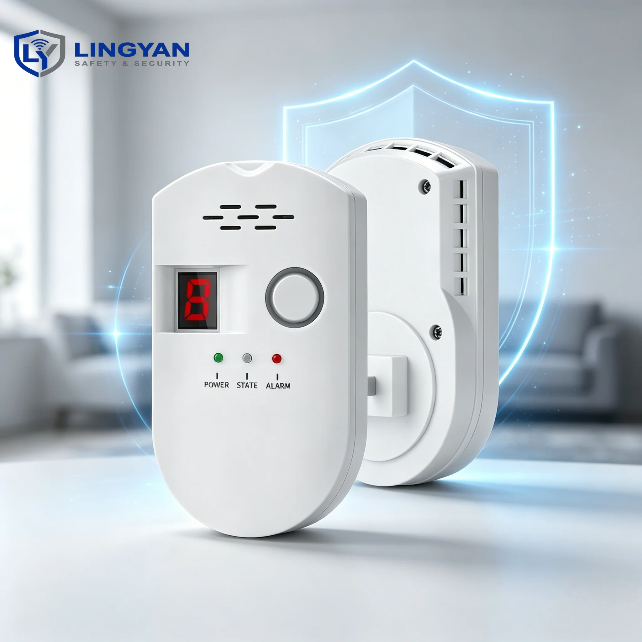 Digital Display Gas Alarm, plug-in design with 85dB sound, dual plug options for various combustible gas detection
Digital Display Gas Alarm, plug-in design with 85dB sound, dual plug options for various combustible gas detection