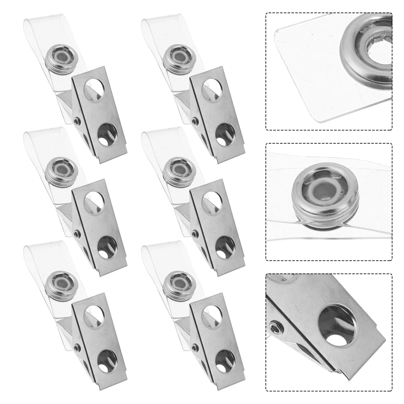 120Pcs Vertical Id Badge Holder Clips Plastic Metal Dual-Hole Secure Fastening for Student Teacher Nursing Office School
120Pcs Vertical Id Badge Holder Clips Plastic Metal Dual-Hole Secure Fastening for Student Teacher Nursing Office School