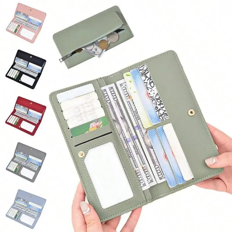 Кошельки для женщин, сумка для карт, дизайнерский длинный кошелек-клатч, держатель для нескольких карт, RFID-блокировка, карман для монет, модный женский кошелек
Кошельки для женщин, сумка для карт, дизайнерский длинный кошелек-клатч, держатель для нескольких карт, RFID-блокировка, карман для монет, модный женский кошелек