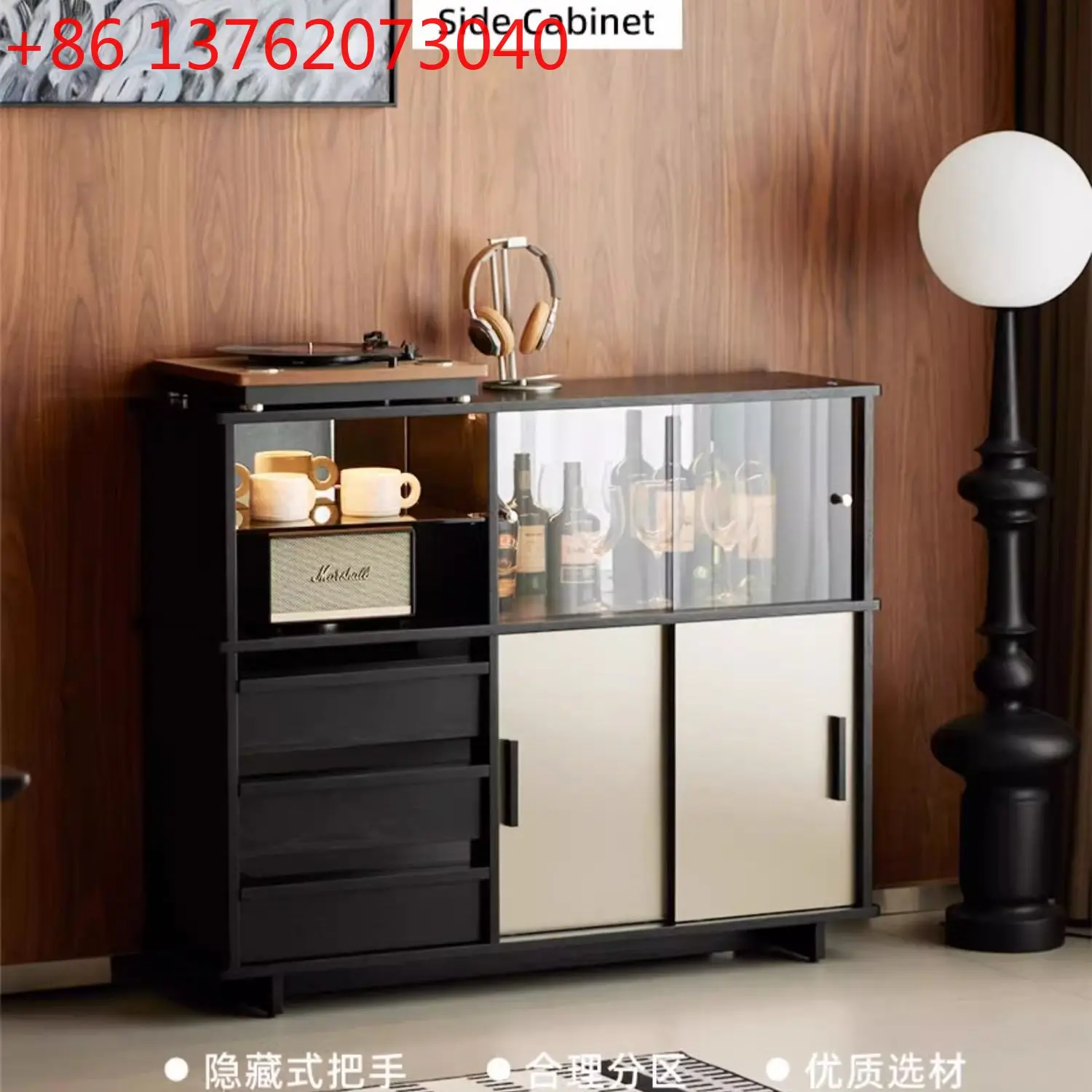 New floating light dining side cabinet solid wood light luxury modern kitchen wall integrated locker
New floating light dining side cabinet solid wood light luxury modern kitchen wall integrated locker