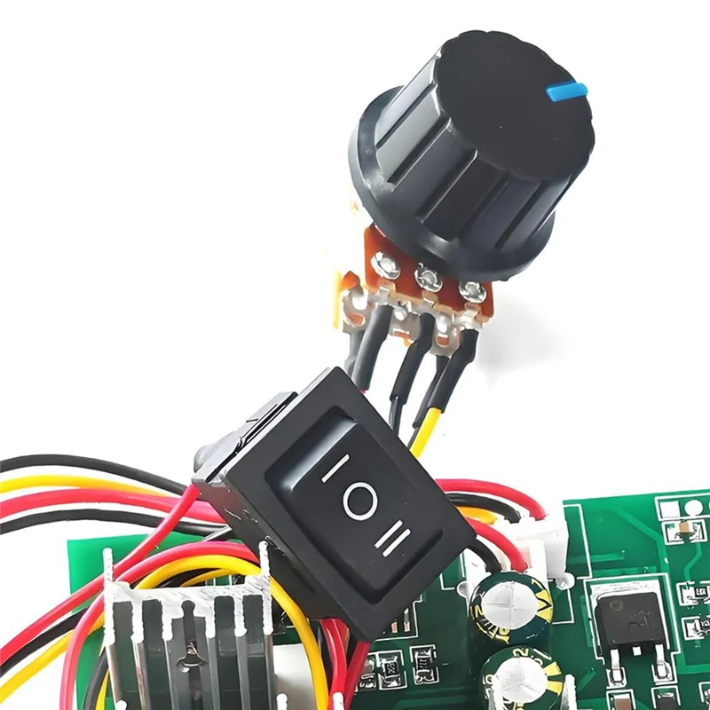 B34B-PWM DC Motor Speed Controller 12V-48V/40A, Forward-Reverse Switch, LED Display & Adjustable Potentiometer
B34B-PWM DC Motor Speed Controller 12V-48V/40A, Forward-Reverse Switch, LED Display & Adjustable Potentiometer