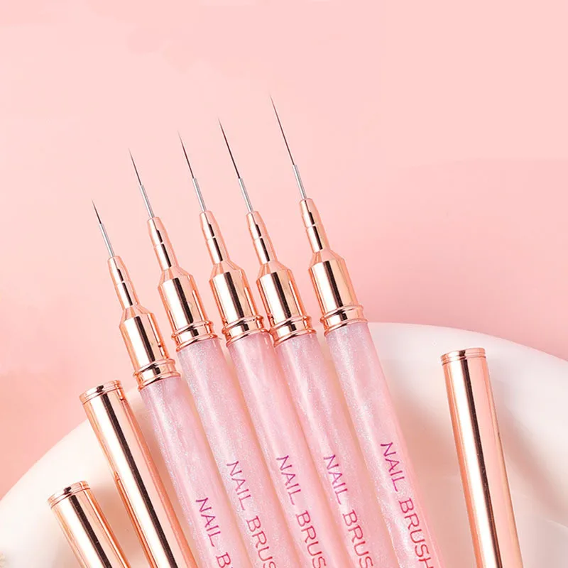 6/9/12/15/18mm Pink Nail Liner Brushes Gel Nail Art Brush Nail Polish Painting Brush Nail Art Design Brush Pen
6/9/12/15/18mm Pink Nail Liner Brushes Gel Nail Art Brush Nail Polish Painting Brush Nail Art Design Brush Pen