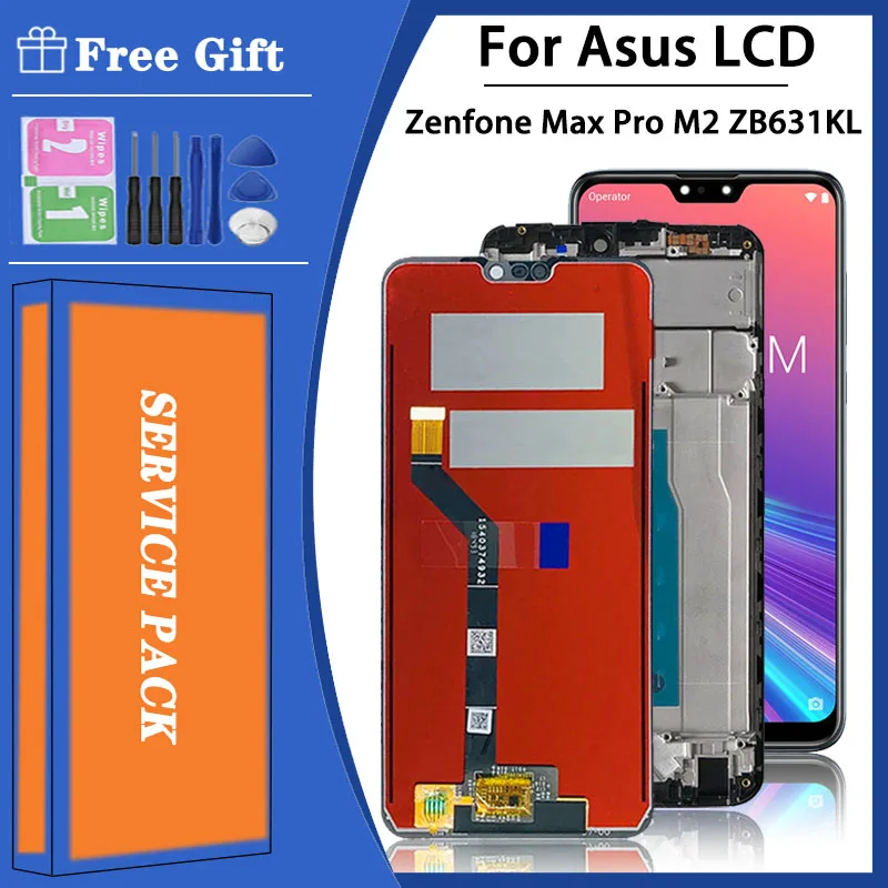 ZB630KL Дисплей в сборе для Asus Zenfone Max Pro (M2) ZB631KL X01BDA ЖК-экран + сенсорная панель, замена дигитайзера
ZB630KL Дисплей в сборе для Asus Zenfone Max Pro (M2) ZB631KL X01BDA ЖК-экран + сенсорная панель, замена дигитайзера