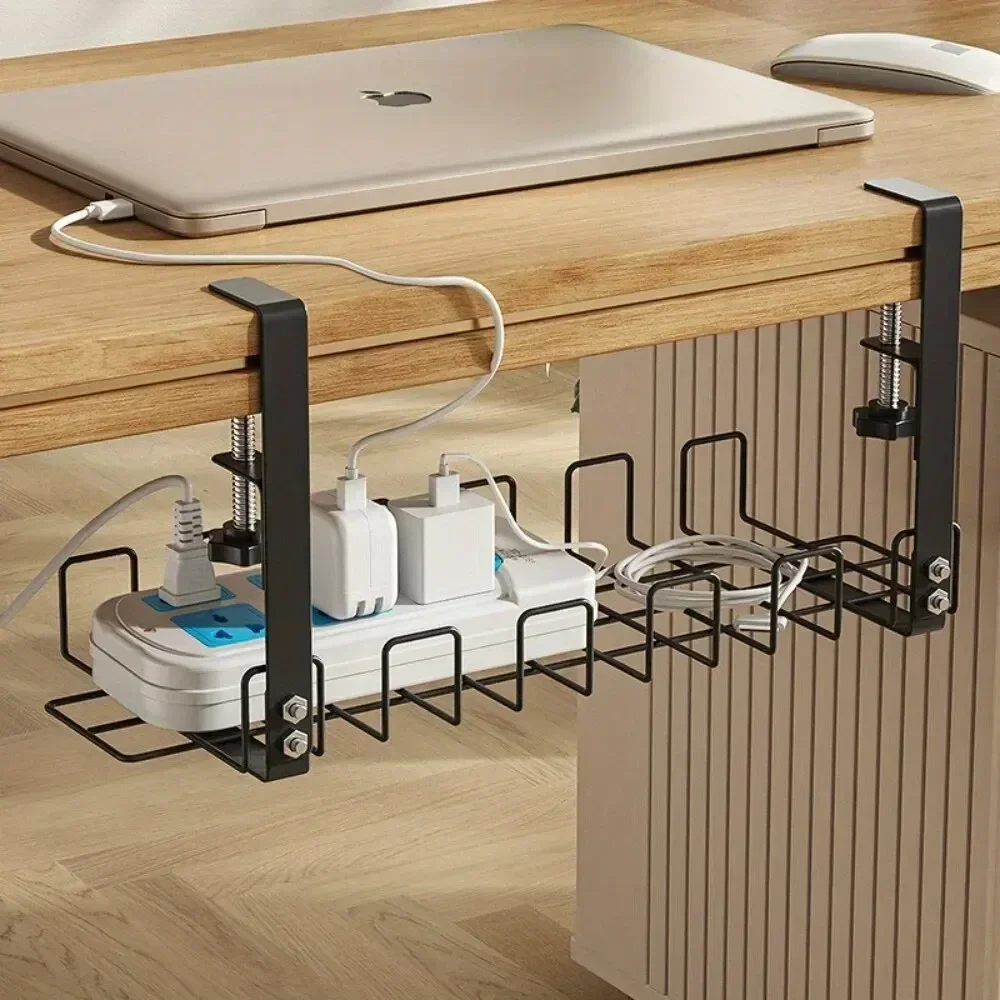 New Under Table Storage Rack Metal Cable Management Tray Home Office Desk Wire Organizer No Punching Kitchen Storage Accessories
New Under Table Storage Rack Metal Cable Management Tray Home Office Desk Wire Organizer No Punching Kitchen Storage Accessories
