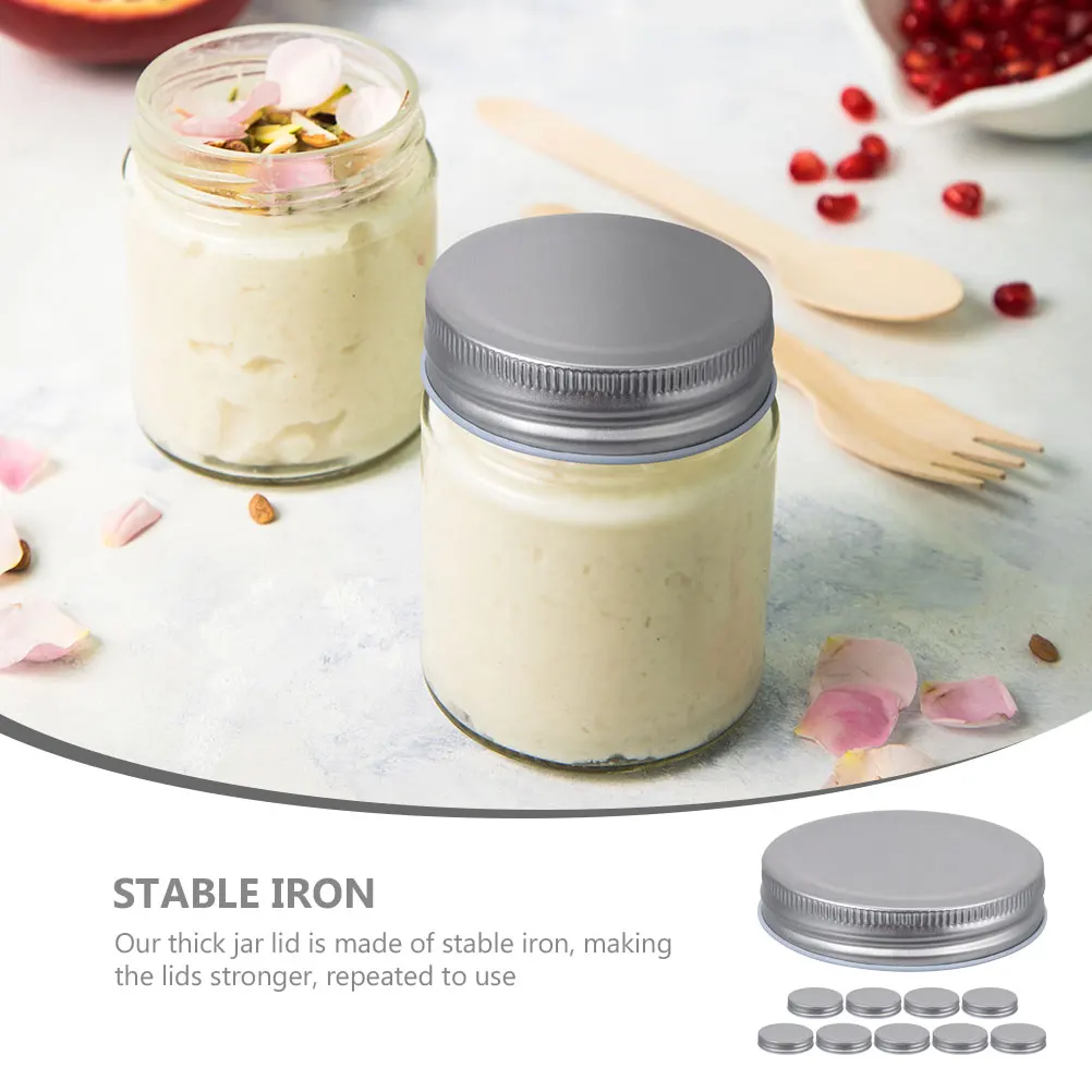10 Pcs Mason Jar Lids Reusable Metal Wide Mouth Professional Canning Covers Iron for Replacement
10 Pcs Mason Jar Lids Reusable Metal Wide Mouth Professional Canning Covers Iron for Replacement
