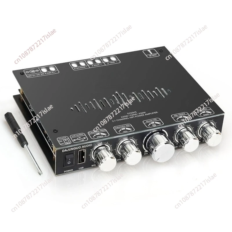 S350HS 2.1 channel Bluetooth power amplifier board TPA3251 high subwoofer 220W * 2 + 350W desktop power amplifier
S350HS 2.1 channel Bluetooth power amplifier board TPA3251 high subwoofer 220W * 2 + 350W desktop power amplifier