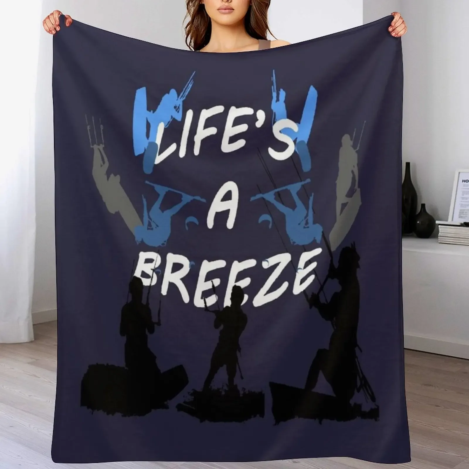 New Life's A Breeze For Kitesurfers Throw Blanket Warm Accent Blanket for Living Room Decoration
New Life's A Breeze For Kitesurfers Throw Blanket Warm Accent Blanket for Living Room Decoration