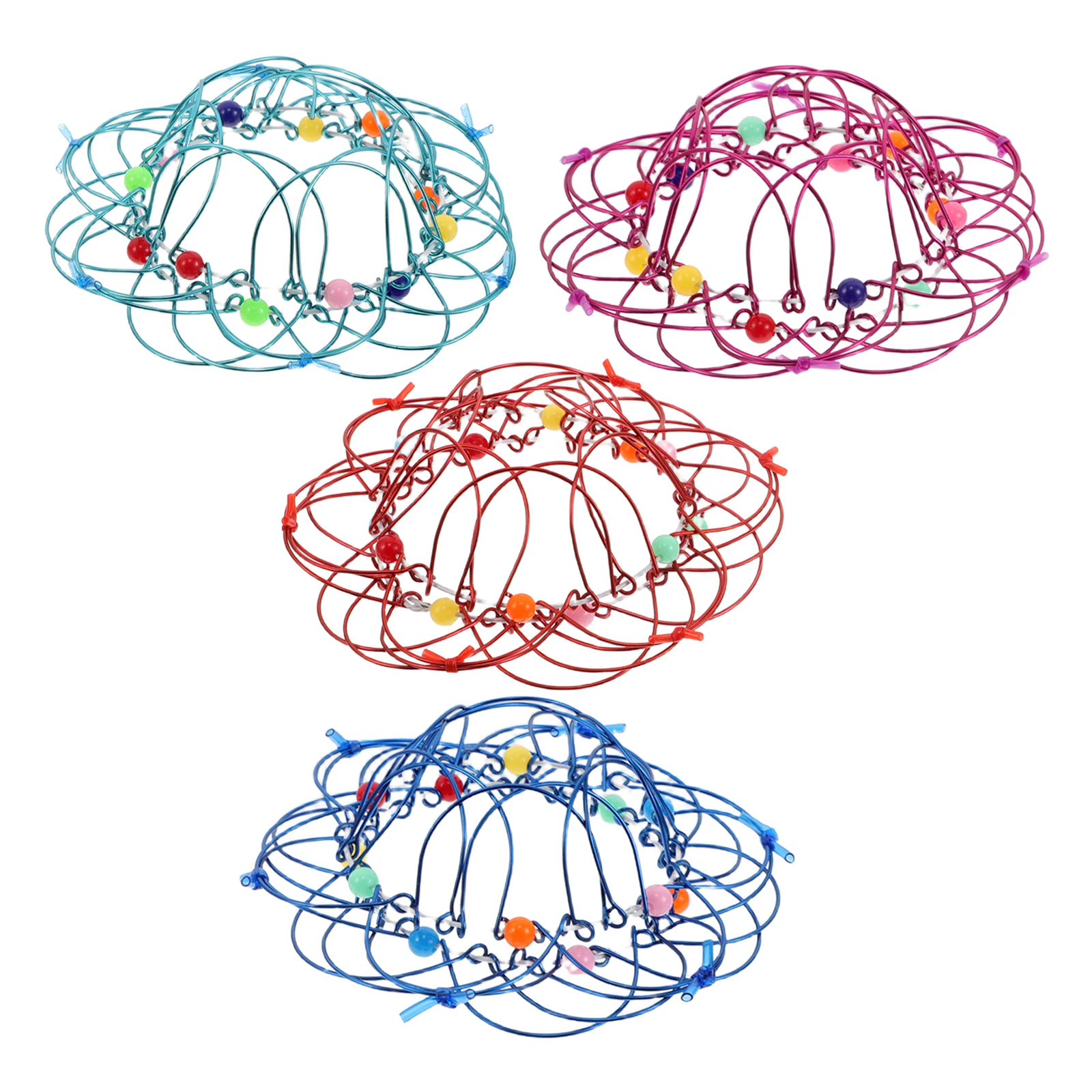 4pcs Iron Rings Flexible Flower Basket For Kids Skill Development Transforming Trick Prop Wedding Party Decorations
4pcs Iron Rings Flexible Flower Basket For Kids Skill Development Transforming Trick Prop Wedding Party Decorations