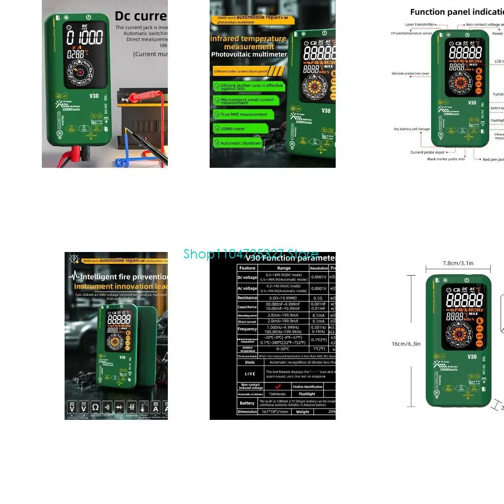 D8KF Advanced Photovoltaic Multimeter For High Voltages And Microcurrent Testing
D8KF Advanced Photovoltaic Multimeter For High Voltages And Microcurrent Testing