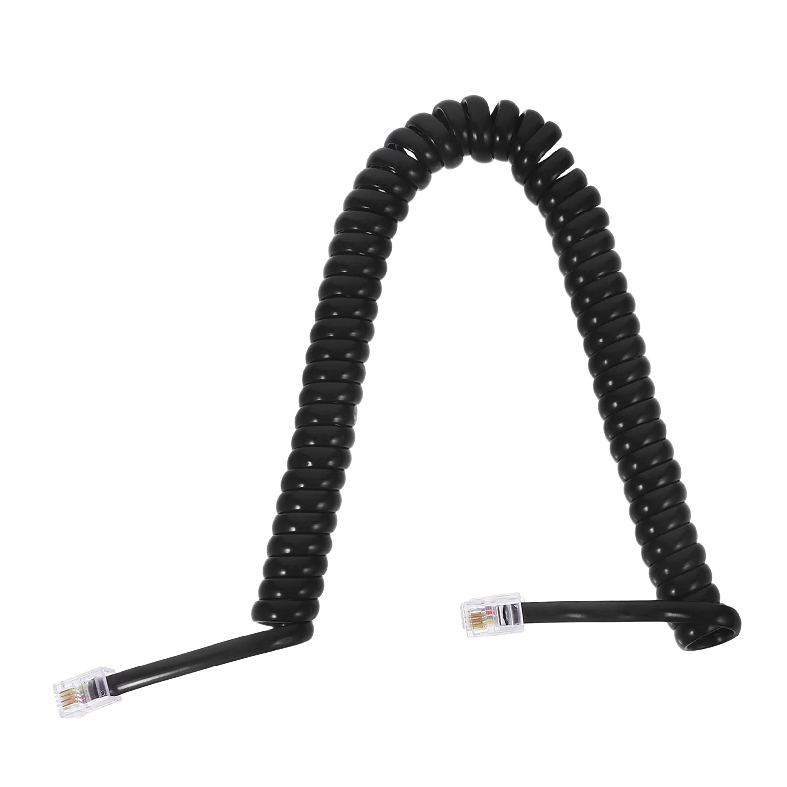 Telephone Line Landline Cord 4P4C RJ9 Plugs Black Spiral Coiled Cable Pure Copper Core Material Office Home
Telephone Line Landline Cord 4P4C RJ9 Plugs Black Spiral Coiled Cable Pure Copper Core Material Office Home