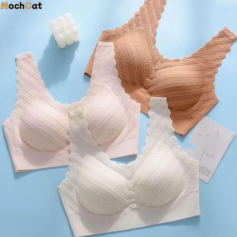 Sleep Bra Seamless Bubble Lace Bra Widen Band Beautiful Back Deep V Wireless Bras Intimates Vest Tops Push UP Underwear Lingerie
Sleep Bra Seamless Bubble Lace Bra Widen Band Beautiful Back Deep V Wireless Bras Intimates Vest Tops Push UP Underwear Lingerie
