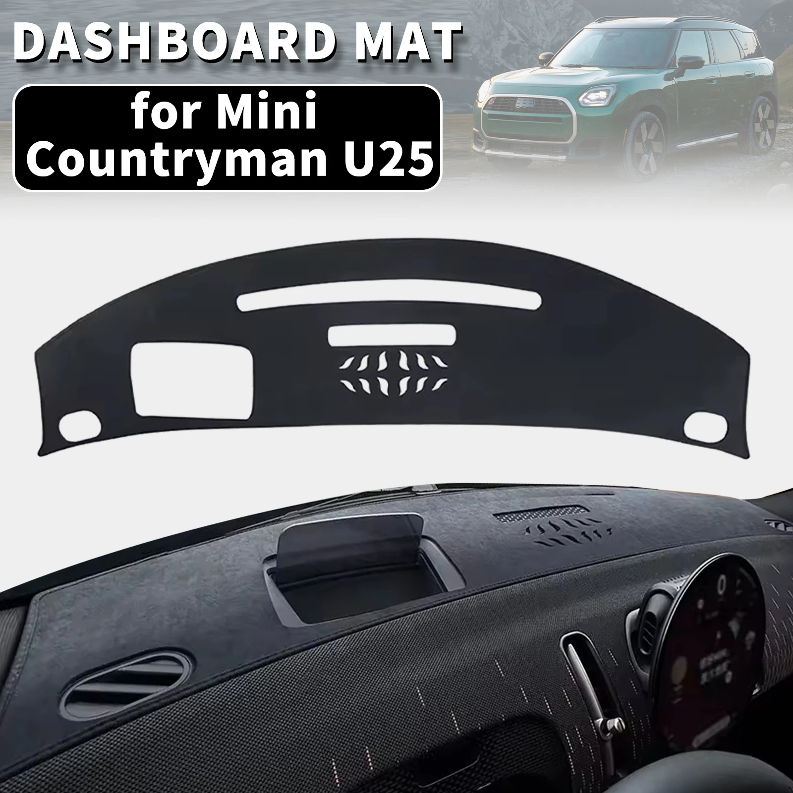 for MINI Cooper U25 Countryman 2026-2024 Dashmat Dashboard Cover Dash Mat Anti-UV Sun Shade Carpet Pad Car Styling Protector
for MINI Cooper U25 Countryman 2026-2024 Dashmat Dashboard Cover Dash Mat Anti-UV Sun Shade Carpet Pad Car Styling Protector