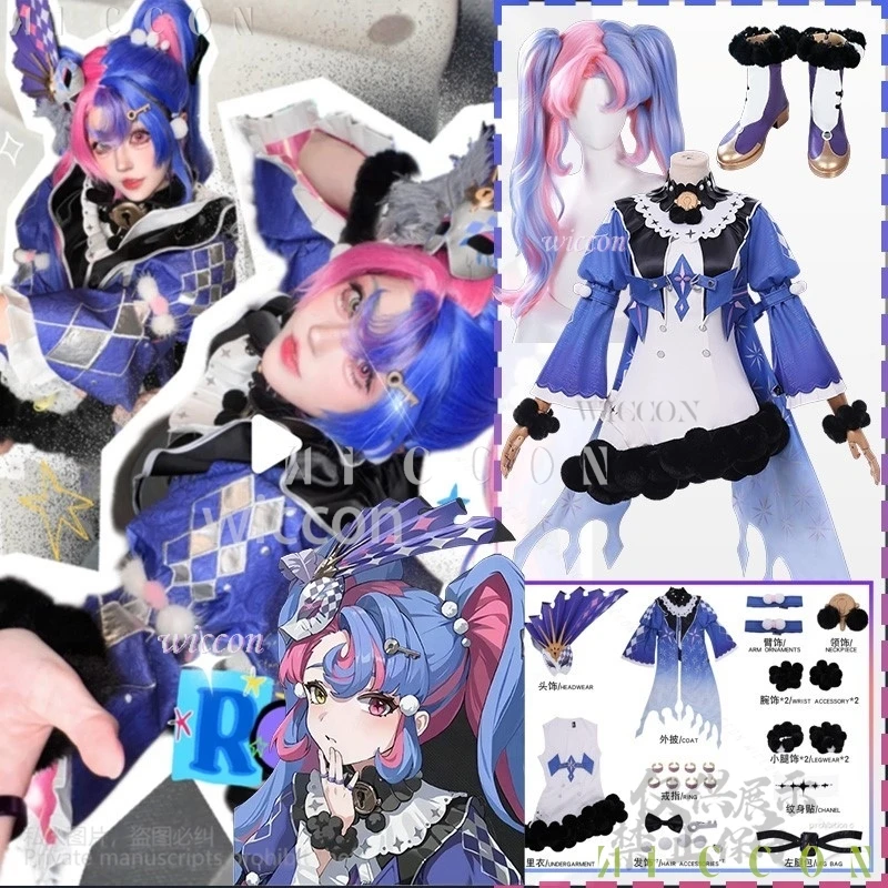 Аниме Cos Аниме Игра Wuthering Waves Косплей ROCCIA Костюм Harajuku Стиль Синяя Волшебная Униформа Платье Y2K Лолита Розовые Синие Парики
Аниме Cos Аниме Игра Wuthering Waves Косплей ROCCIA Костюм Harajuku Стиль Синяя Волшебная Униформа Платье Y2K Лолита Розовые Синие Парики