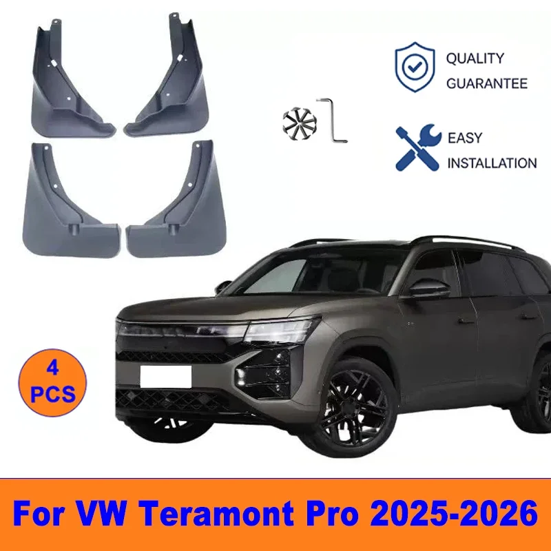 4Pcs Mud Flaps For VW Teramont Pro 2025-2026 - Splash Guards Front & Rear Wheel Fender Mudguards Car Exterior Protection Parts
4Pcs Mud Flaps For VW Teramont Pro 2025-2026 - Splash Guards Front & Rear Wheel Fender Mudguards Car Exterior Protection Parts