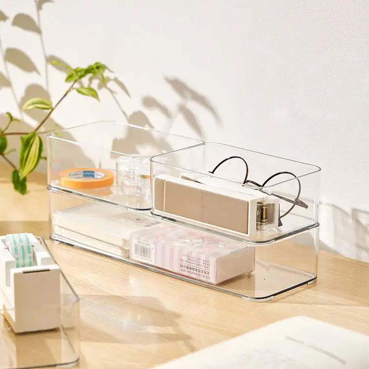 Drawer Storage Box Clear Desk Organizer Tray for Makeup,Jewely,Groceries,Perfume,Utensils in Bedroom Dresser,Office and Kitchen
Drawer Storage Box Clear Desk Organizer Tray for Makeup,Jewely,Groceries,Perfume,Utensils in Bedroom Dresser,Office and Kitchen