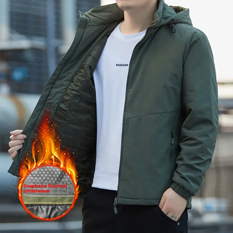 Мужская зимняя утепленная хлопковая куртка с капюшоном, технология сохранения тепла, повседневная верхняя одежда в стиле милитари, универсальная, приталенного кроя
Мужская зимняя утепленная хлопковая куртка с капюшоном, технология сохранения тепла, повседневная верхняя одежда в стиле милитари, универсальная, приталенного кроя