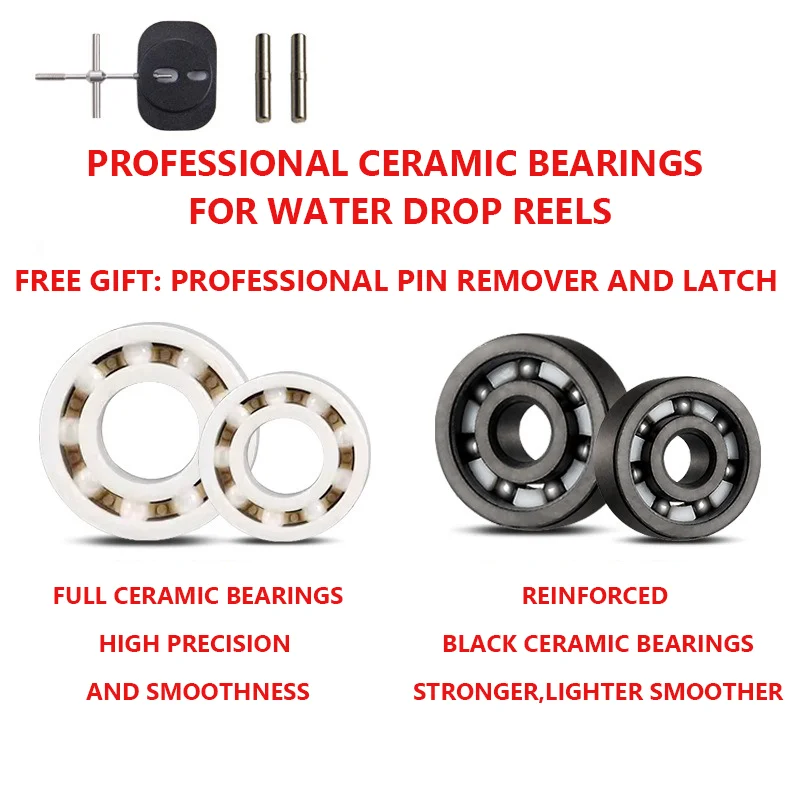Полностью черные керамические подшипники Mavllos для обновления катушки для приманки своими руками, сверхгладкие, быстрое вращение на 50%, высокоскоростные детали для литья
Полностью черные керамические подшипники Mavllos для обновления катушки для приманки своими руками, сверхгладкие, быстрое вращение на 50%, высокоскоростные детали для литья