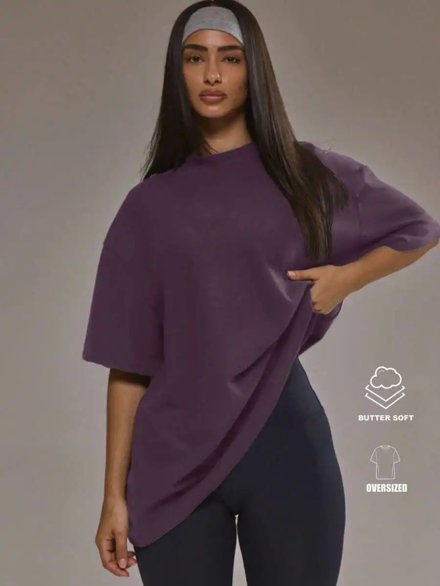 Oversized Soft Fleece T-Shirt For Women Autumn Winter Activewear Gym Workout
Oversized Soft Fleece T-Shirt For Women Autumn Winter Activewear Gym Workout