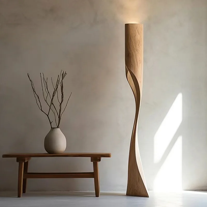 Handmade solid wood creative floor lamp, designer style with living room floor lamp, sofa corner decorative vertical
Handmade solid wood creative floor lamp, designer style with living room floor lamp, sofa corner decorative vertical