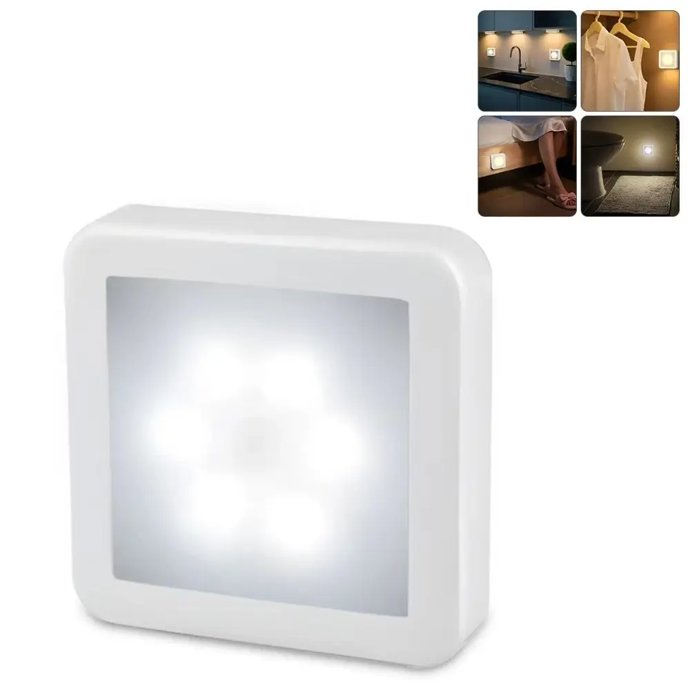 LED Light Motion Sensor Night Light Sensing Energy Saving Battery Operated Night Light Automatic Battery Powered
LED Light Motion Sensor Night Light Sensing Energy Saving Battery Operated Night Light Automatic Battery Powered