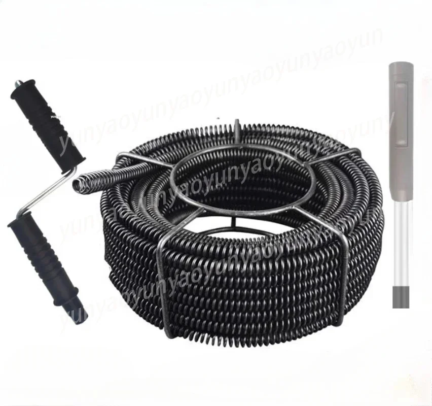 Steel Wire Hand Cranked Pipeline Dredging Tool for Household Kitchen Toilet Drain Blockage
Steel Wire Hand Cranked Pipeline Dredging Tool for Household Kitchen Toilet Drain Blockage