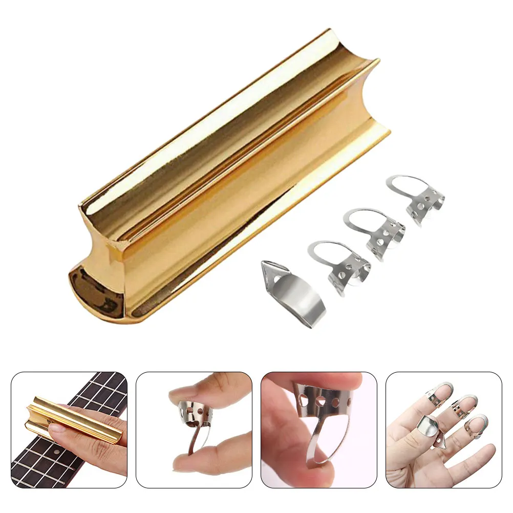 5pcs Electric Slides Guitar Tone Bar Stainless Steel Tone Bar Golden Bass Picks Guitar Accessories Musical Instruments
5pcs Electric Slides Guitar Tone Bar Stainless Steel Tone Bar Golden Bass Picks Guitar Accessories Musical Instruments