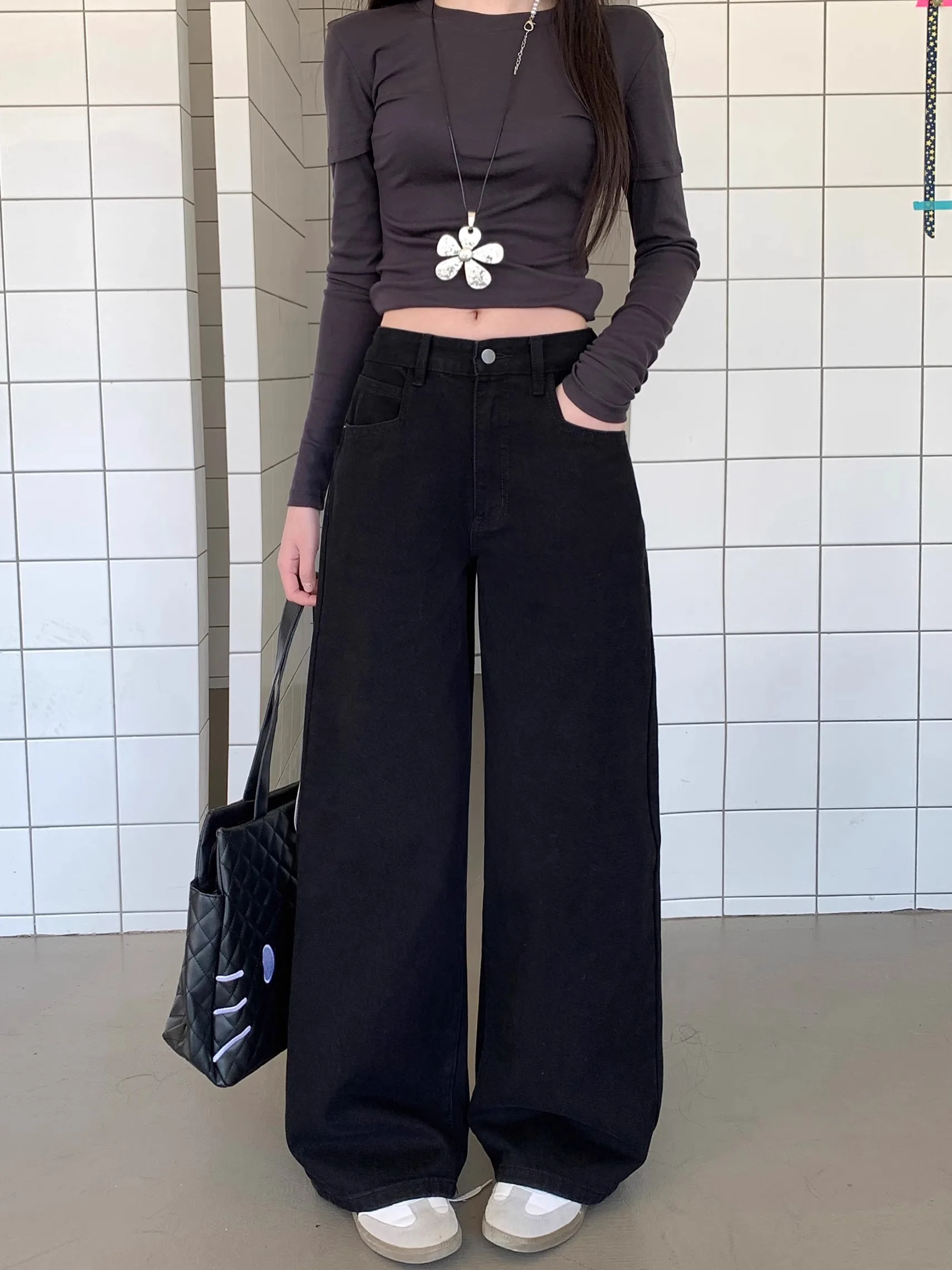 Jeans Woman Denim Y2K Winter Flared Bell Bottom Bootcut Trumpet Leg Lengthening Pear Shaped Silhouette Female Fashion Chic
Jeans Woman Denim Y2K Winter Flared Bell Bottom Bootcut Trumpet Leg Lengthening Pear Shaped Silhouette Female Fashion Chic