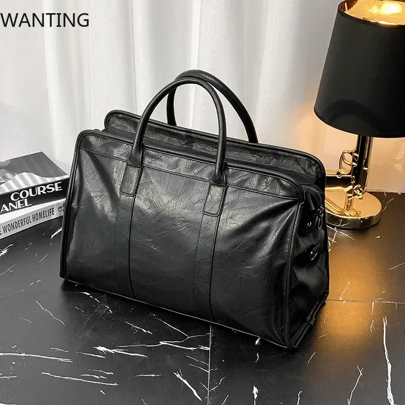 Business Trip Top-Handle Bags Men Leather Messenger Shoulder Bag Men Large Capacity Travel Handbag Bag Briefcase Male Totes Bag
Business Trip Top-Handle Bags Men Leather Messenger Shoulder Bag Men Large Capacity Travel Handbag Bag Briefcase Male Totes Bag