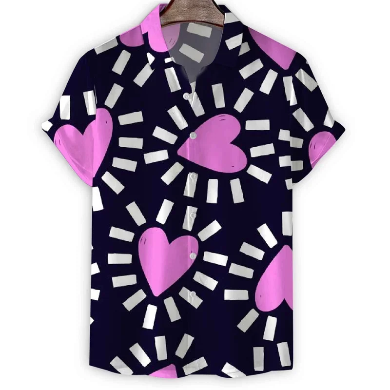 Мужская рубашка с 3d принтом Heart Love Dots, летняя блузка с коротким рукавом и пуговицами, праздничная одежда на день Святого Валентина, праздничное платье, мужские топы, одежда
Мужская рубашка с 3d принтом Heart Love Dots, летняя блузка с коротким рукавом и пуговицами, праздничная одежда на день Святого Валентина, праздничное платье, мужские топы, одежда