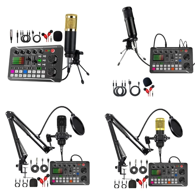 F998 Live Sound Card Sound Mixer F998 Podcast Recording Equipment for Music Love
F998 Live Sound Card Sound Mixer F998 Podcast Recording Equipment for Music Love