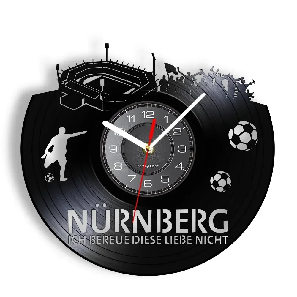 Nuremberg Football Stadium Skyline Vinyl Record Clock German City Landscape Artwork Home Decoration Football Fans Gift Clock
Nuremberg Football Stadium Skyline Vinyl Record Clock German City Landscape Artwork Home Decoration Football Fans Gift Clock