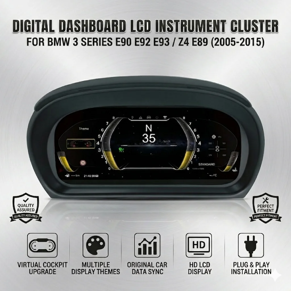 Digital Dashboard For BMW 3 Series E90 E91 E92 E93 Z4 E89 2005-2015 LCD Instrument Cluster Virtual Cockpit Speedometer Panel
Digital Dashboard For BMW 3 Series E90 E91 E92 E93 Z4 E89 2005-2015 LCD Instrument Cluster Virtual Cockpit Speedometer Panel