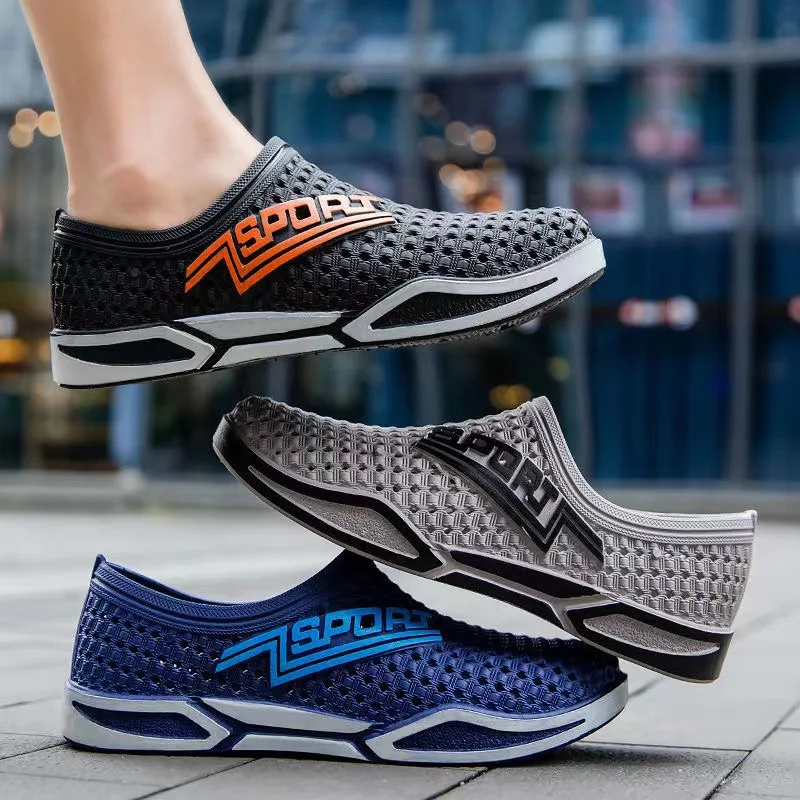 Мужские летние новинки 2024: Нескользящие дышащие водонепроницаемые шлепанцы для пляжа и активного отдыха, сандалии для вождения, ажурные спортивные сандалии из ПВХ...
Мужские летние новинки 2024: Нескользящие дышащие водонепроницаемые шлепанцы для пляжа и активного отдыха, сандалии для вождения, ажурные спортивные сандалии из ПВХ...