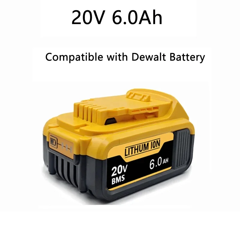Аккумулятор 6.0Ач 20В для DeWalt, заменяемый для моделей DCF892, DCF845, DCB184, DCB200, DCF850, DCF911, DCD800, DCD805, аккумуляторы для электроинструментов.
Аккумулятор 6.0Ач 20В для DeWalt, заменяемый для моделей DCF892, DCF845, DCB184, DCB200, DCF850, DCF911, DCD800, DCD805, аккумуляторы для электроинструментов.