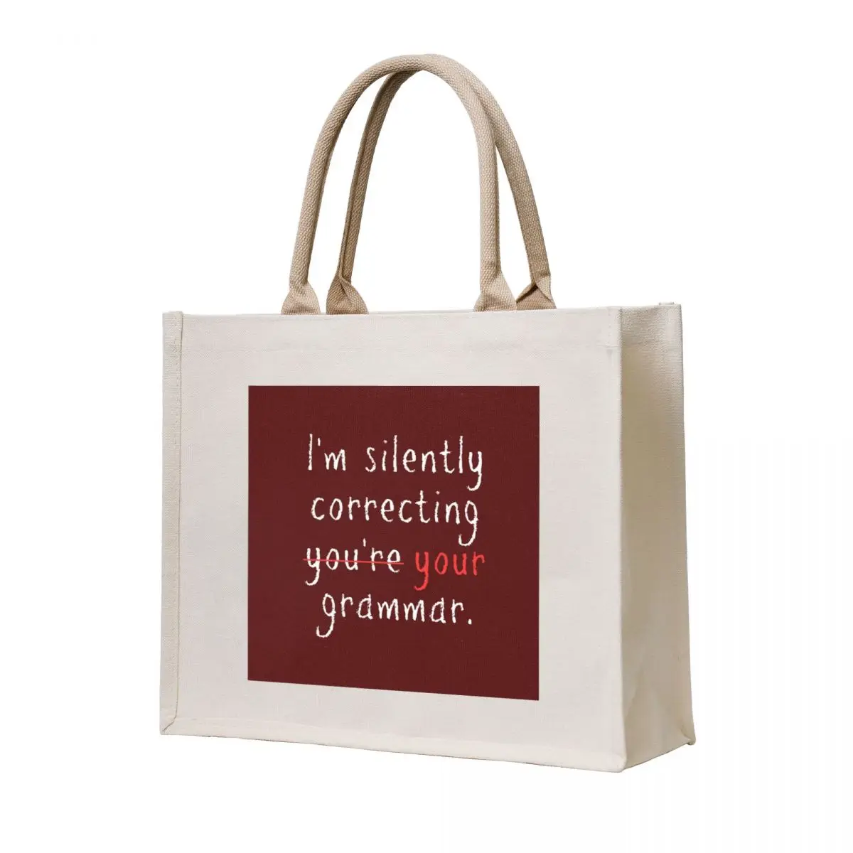 I'm silently correcting your grammar Tote Bag Women's shopper great bag Candy bags hand bag
I'm silently correcting your grammar Tote Bag Women's shopper great bag Candy bags hand bag