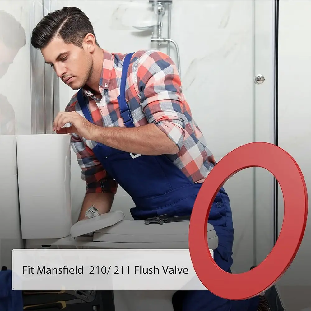 Silicone Flush Valve Seal Toilet Parts Durable Toilet Gasket Prevent Leakage for Mansfield 210/Mansfield 211/GP1059291
Silicone Flush Valve Seal Toilet Parts Durable Toilet Gasket Prevent Leakage for Mansfield 210/Mansfield 211/GP1059291