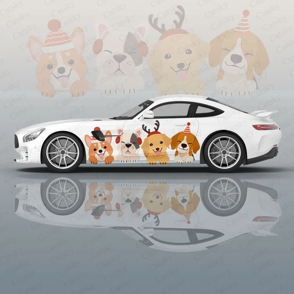 Christmas Dog Family Car Side Sticker Decoration, PVC Waterproof Scratch Resistant Decal, Car Protection, Auto Accessories Gift
Christmas Dog Family Car Side Sticker Decoration, PVC Waterproof Scratch Resistant Decal, Car Protection, Auto Accessories Gift