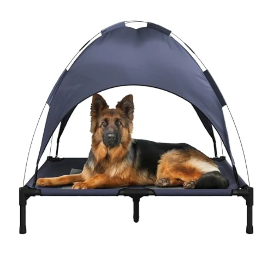 Elevated Dog Bed with Canopy - 36x30-Inch Portable Pet Bed with Non-Slip Feet - Indoor/Outdoor Dog Cot with Carrying Case by Bl
Elevated Dog Bed with Canopy - 36x30-Inch Portable Pet Bed with Non-Slip Feet - Indoor/Outdoor Dog Cot with Carrying Case by Bl