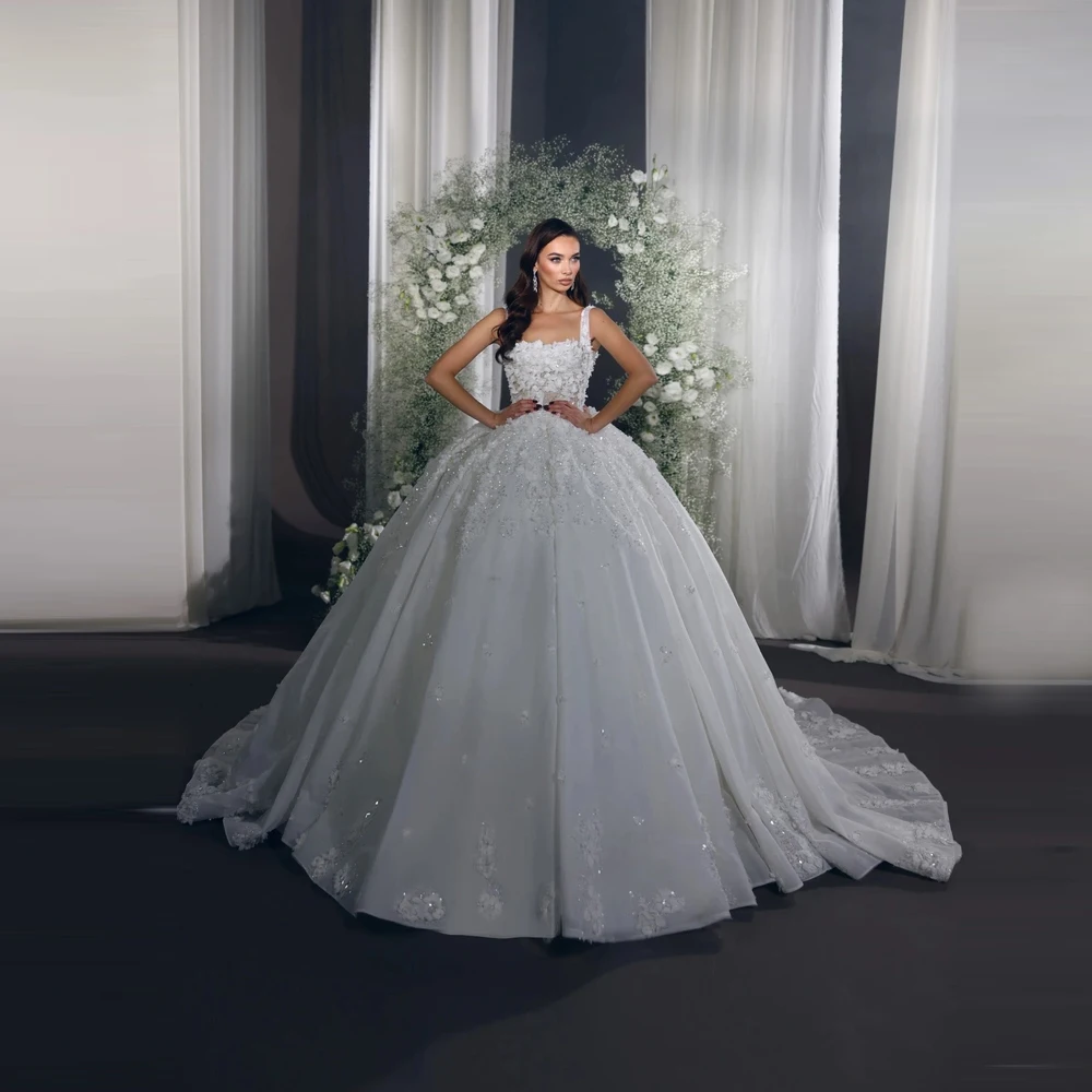 2026 Elegant Women's Wedding Dresses Square Collar A-Line Tulle Bride Gown Engagement Banquet Princess Party Robes Mariage Femme
2026 Elegant Women's Wedding Dresses Square Collar A-Line Tulle Bride Gown Engagement Banquet Princess Party Robes Mariage Femme